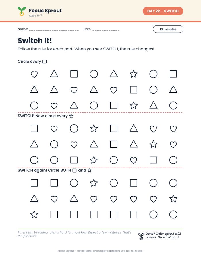 Switch It activity page